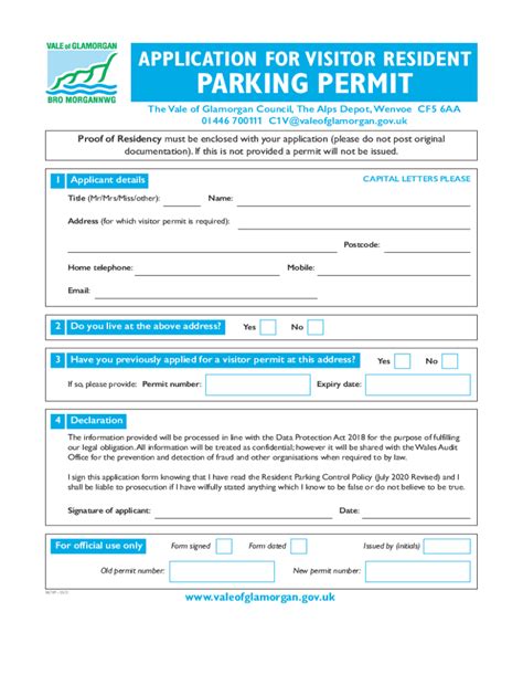 Apply for a visitor parking permit.